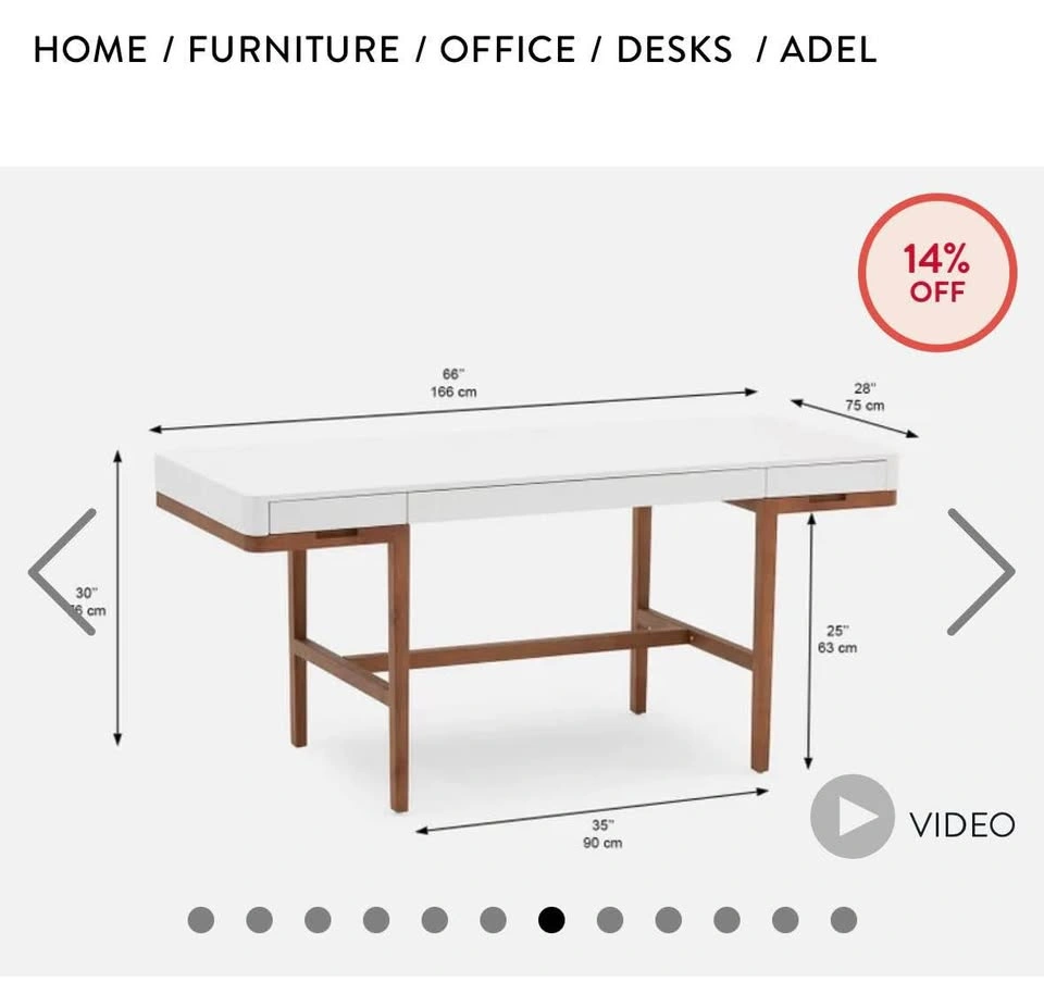 Ash wood desk - photo 2