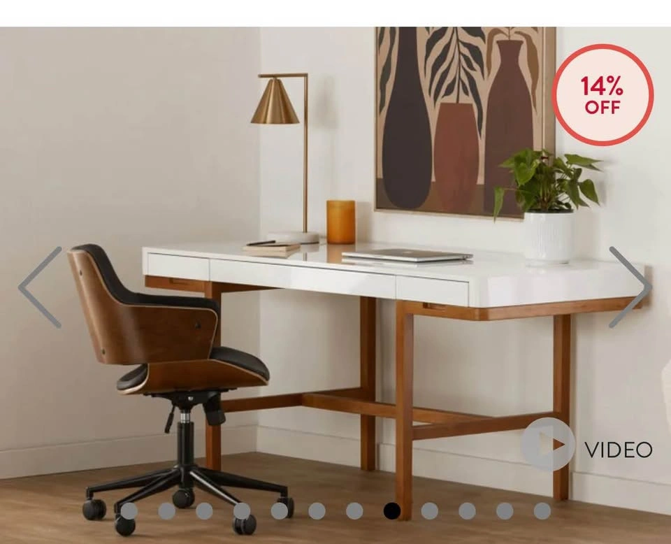Ash wood desk - photo 3