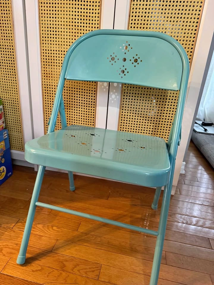 Teal Metal chair