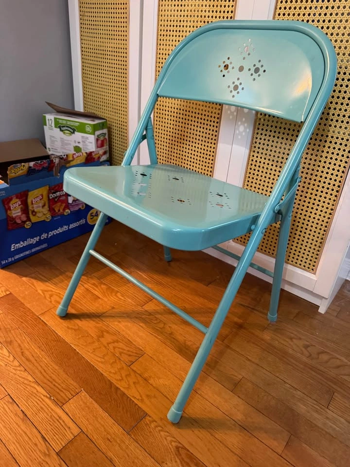 Teal Metal chair - photo 2