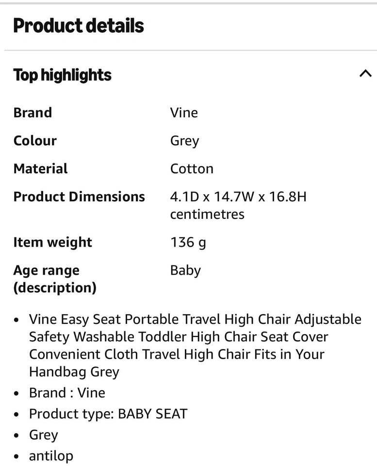 Portable / Travel Chair for Infant & Toddler - photo 4