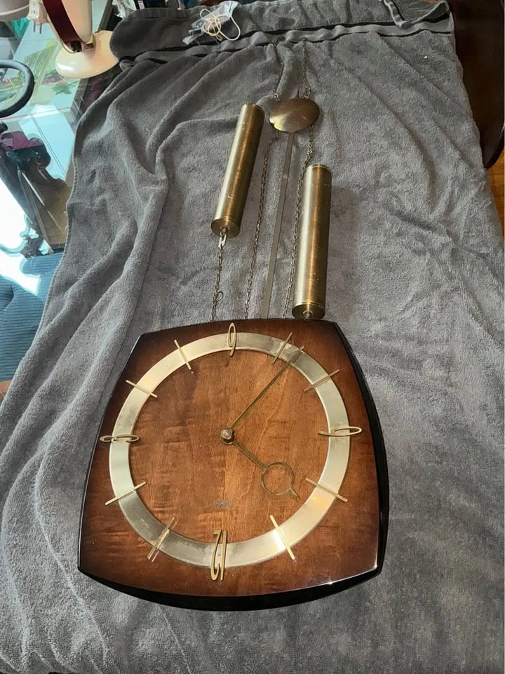 Welby mid-century modern German wall clock, 1950s-1960s - photo 3