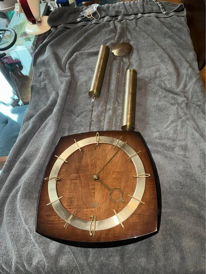 Welby mid-century modern German wall clock, 1950s-1960s - photo 4