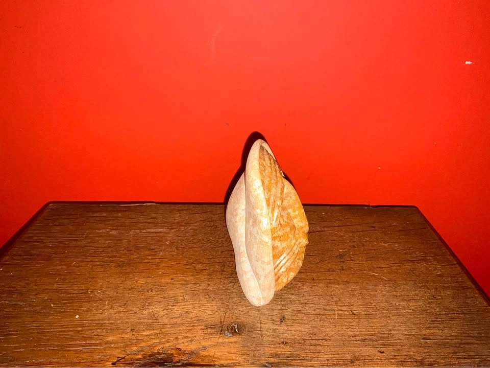 Vintage Abstract Soapstone Fish Sculpture - photo 4