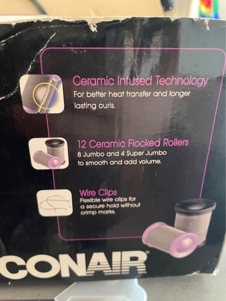 12 Ceramic Jumbo and Super Size Conair Hot Rollers - photo 3