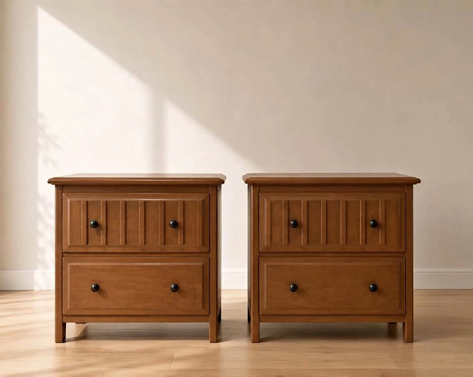 Modern Organic inspired Nightstands- Set