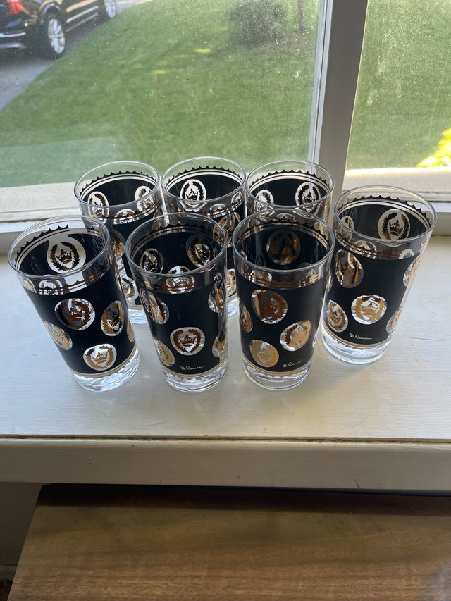 J. Reeves Crown Drinking Glasses - photo 2