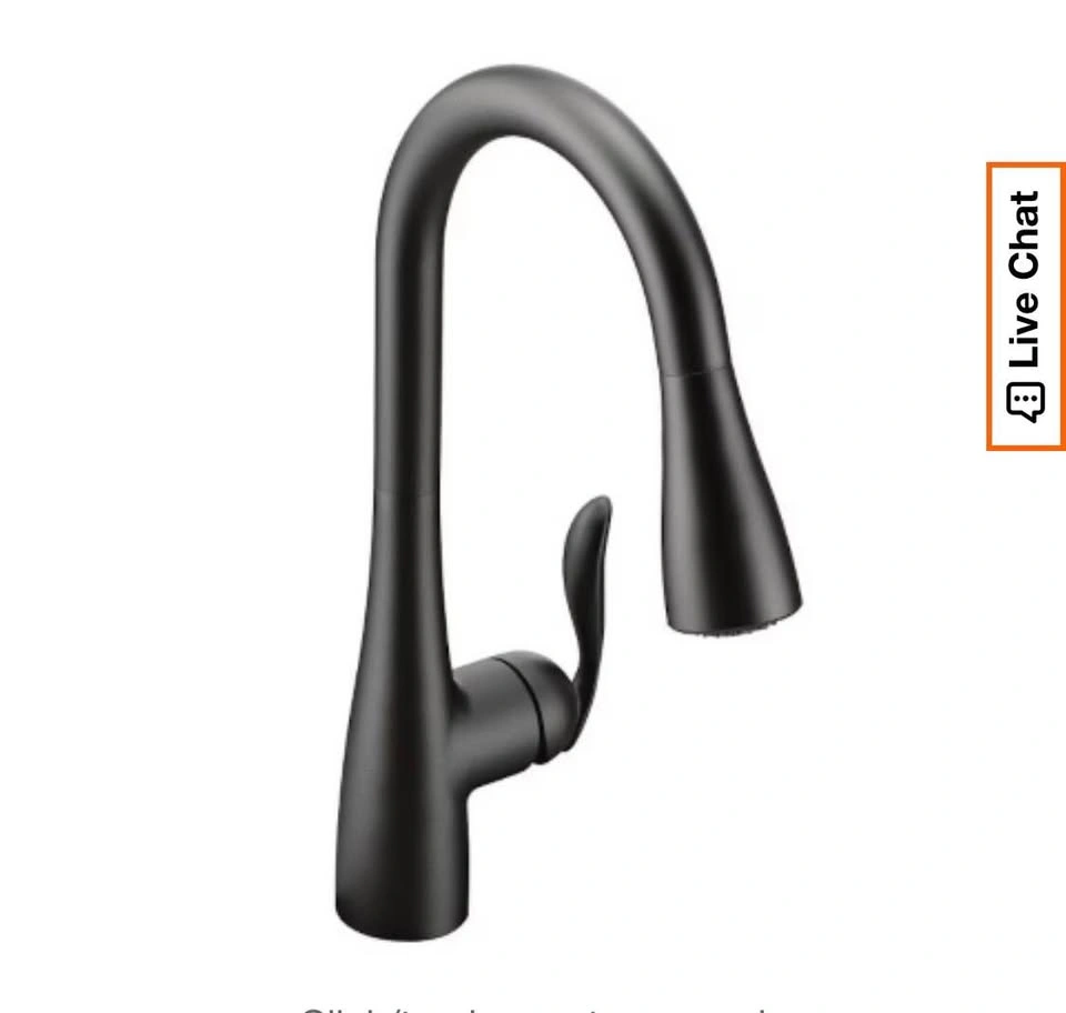Moen black kitchen faucet - photo 2