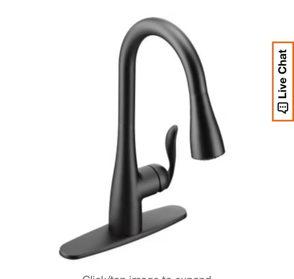 Moen black kitchen faucet - photo 3