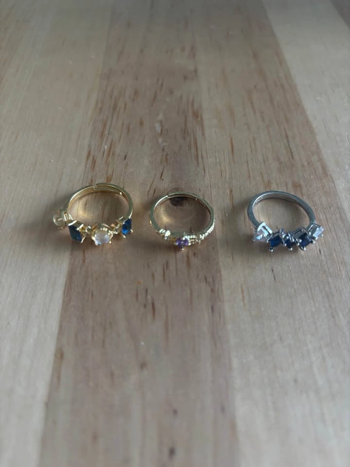 925 Sterling Silver Rings – Adjustable & Size 6.5-7 - photo 2