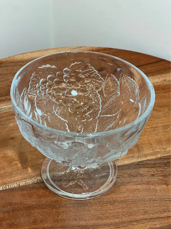 Vintage Pasabahce Fruit Embossed Glass Dessert Bowls - Set of 6 - photo 3