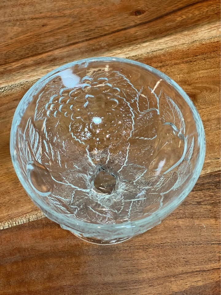 Vintage Pasabahce Fruit Embossed Glass Dessert Bowls - Set of 6 - photo 4