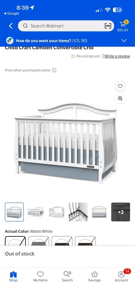 Crib and bed - photo 3
