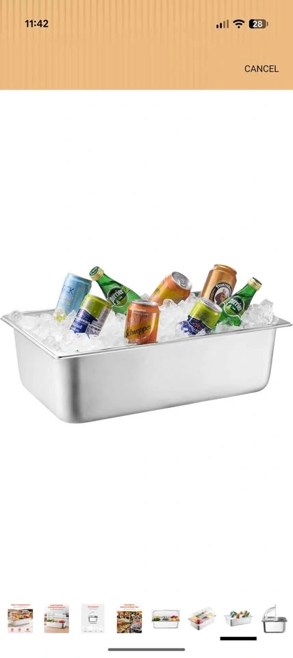 VEVOR Countertop Food Serving Display Container, 6 Pan - photo 5