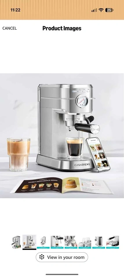 CASABREWS Espresso Machine 20 Bar with Milk Frother - photo 3