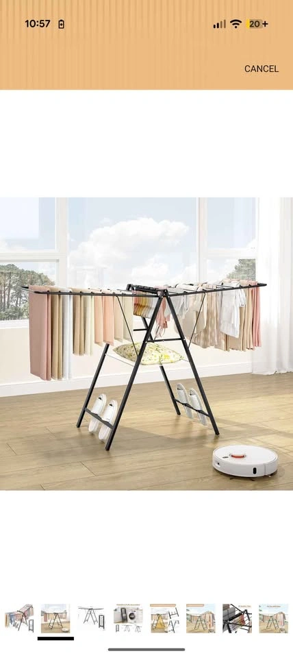 APEXCHASER Ultra Thin Foldable Clothes Drying Rack - photo 3