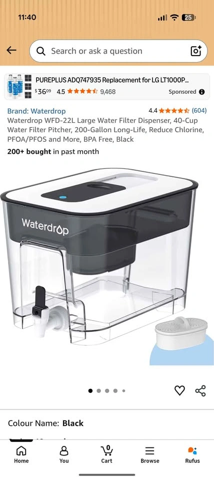 Waterdrop WFD-22L Large 40-Cup Water Filter Dispenser - photo 2
