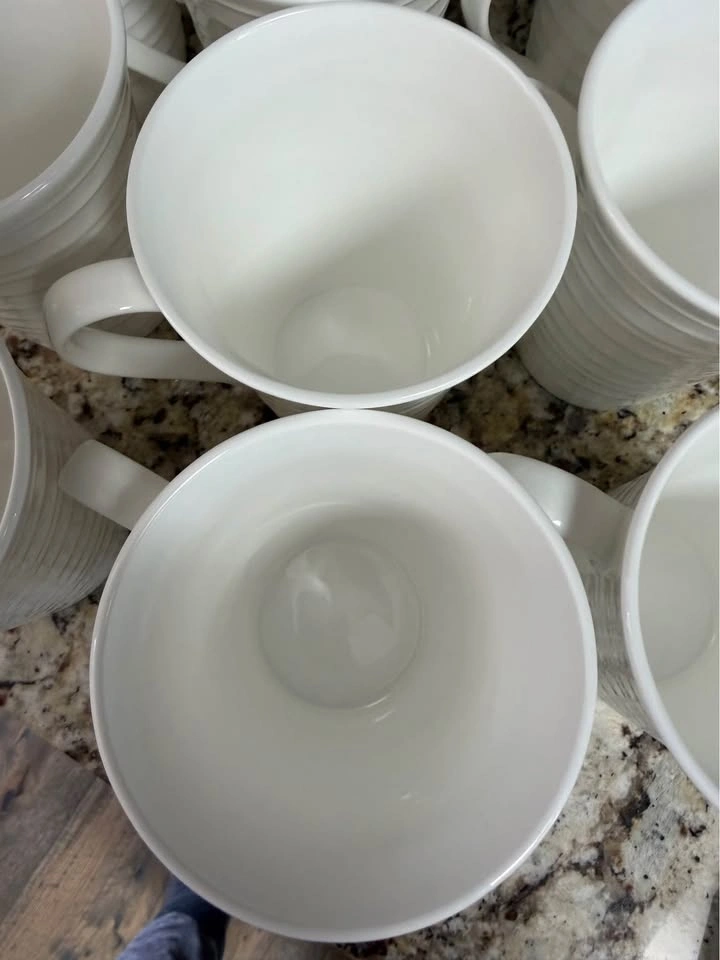 12 Bone China Mikasa Swirl Mugs - photo 3
