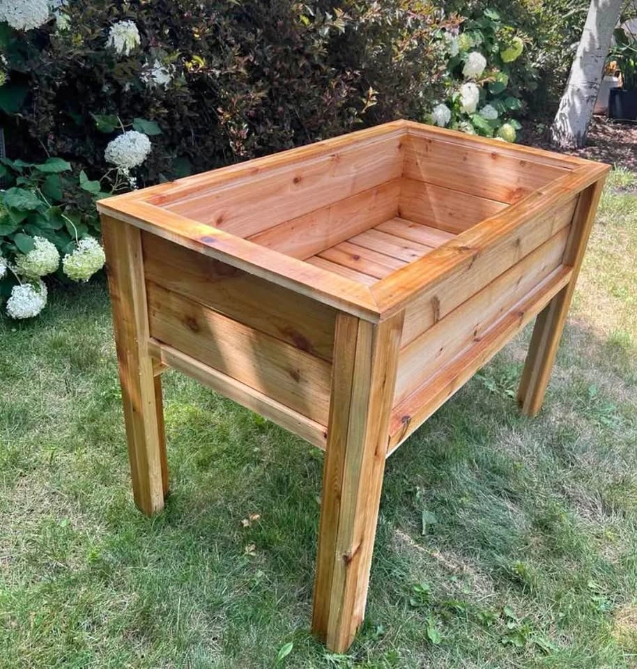 Rectangular Cedar or Douglas fir planter