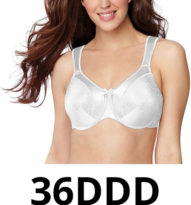 36DDD Bali Womens Satin Tracings Minimizer Underwire Bra