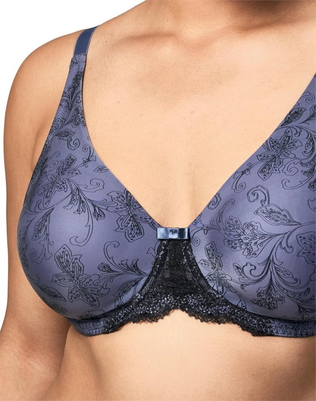 40C Wonderbra Womens Molded Print 2 Ply Seamless Underwire Bra - photo 2