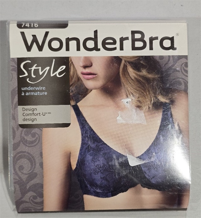 40C Wonderbra Womens Molded Print 2 Ply Seamless Underwire Bra - photo 5