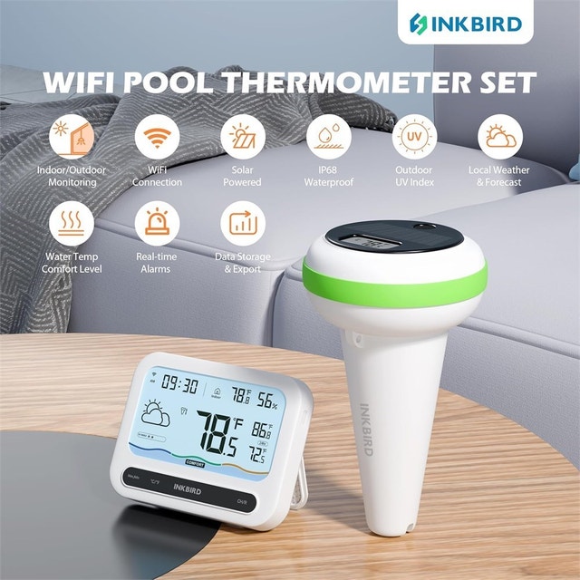 INKBIRD Solar WiFi Pool Thermometer Set - photo 2