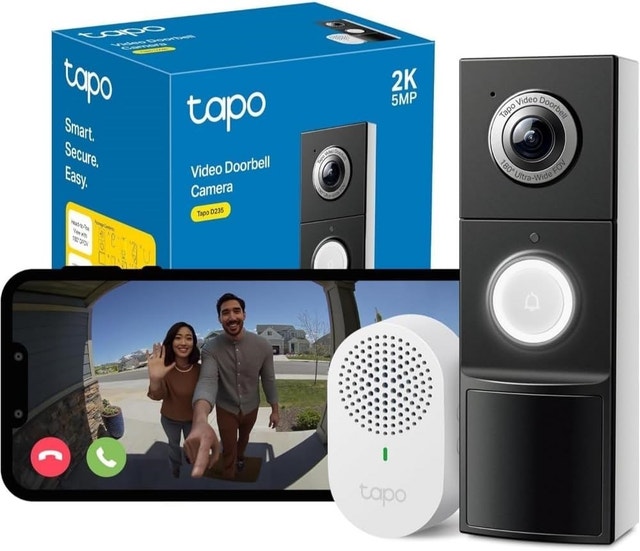 TP-Link Tapo Smart Video Doorbell Camera with Chime