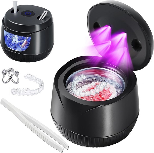 Ultrasonic Retainer Cleaner Machine - Upgraded 45kHz Ultrasonic