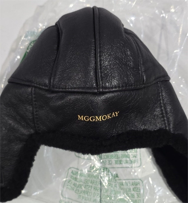 MGGMOKAY Aviator Hat Genuine Shearling Leather Cap - photo 5