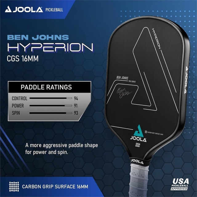 16mm JOOLA Pickleball Paddles Textured Carbon Grip Surface - photo 2