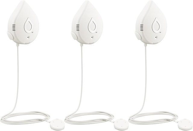 Moen 920-005 Flo Smart Water Leak Detector, White, 3-Pack