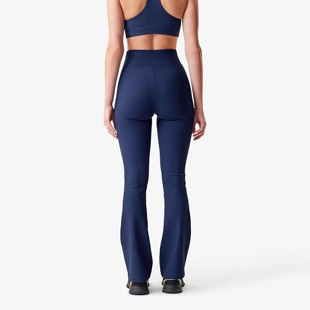 MED Women's Lacoste X Bandier Ribbed Flare Pants Navy - photo 2