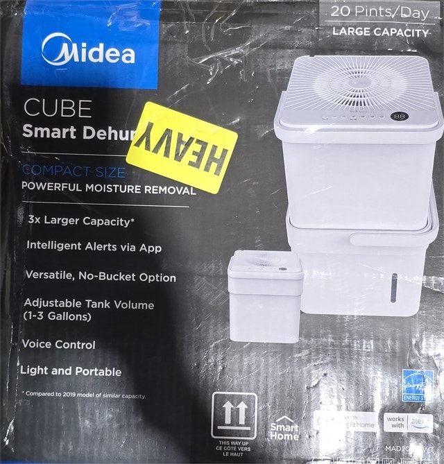 Midea Cube 20 Pint Dehumidifier for Basement and Home - photo 3