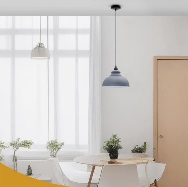 2 Pack Modern Metal Dome Pendant Light Set - photo 3