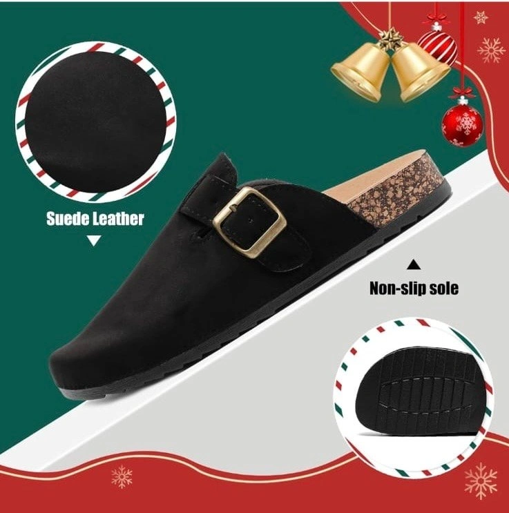 Suede Clogs Leather Mules - New - photo 3