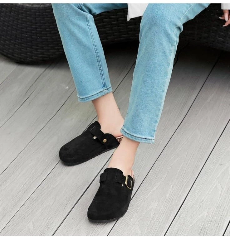 Suede Clogs Leather Mules - New - photo 4