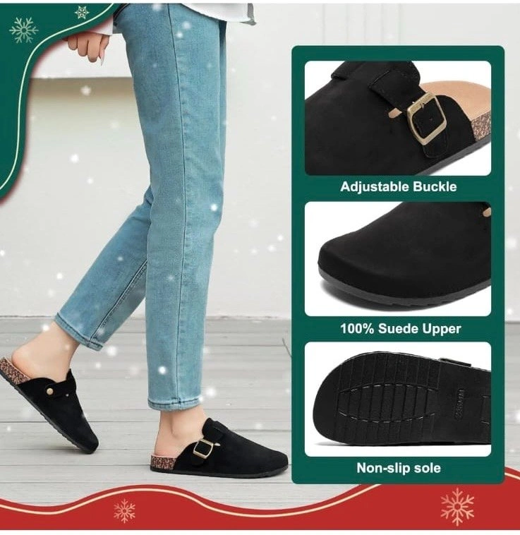 Suede Clogs Leather Mules - New - photo 5