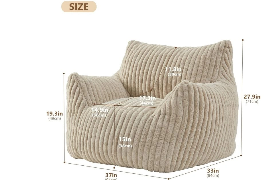 Filled Giant Bean Bag Chair - photo 2