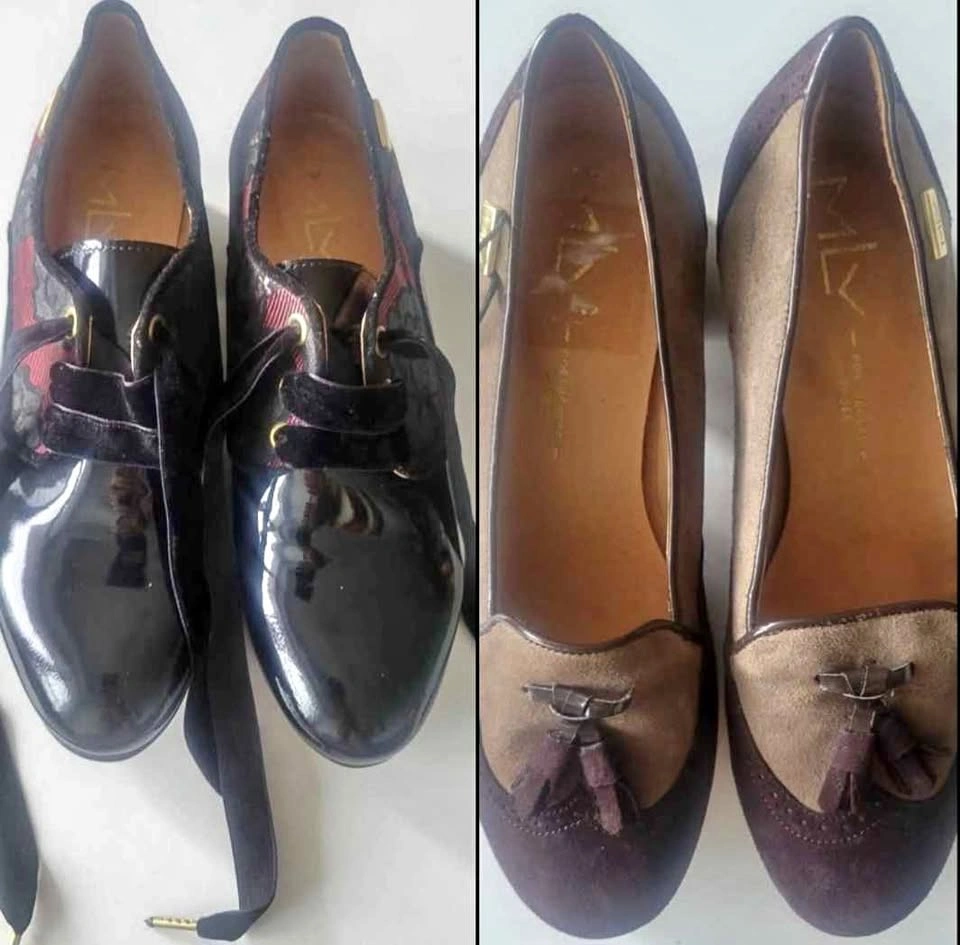 2 pairs - MLV Designer NWT Shoes – Brand New Size 38UK 7.5–8US