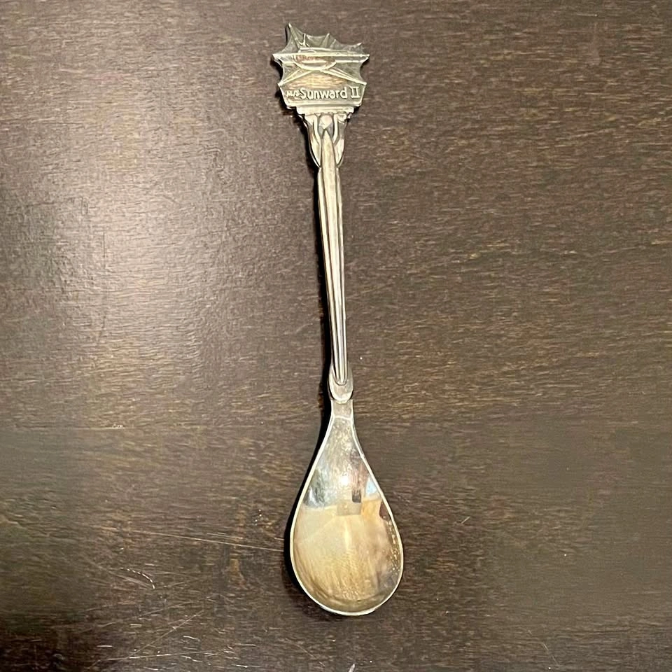 M/S Sunward II Collector Spoon 90 Silver Made in Holland