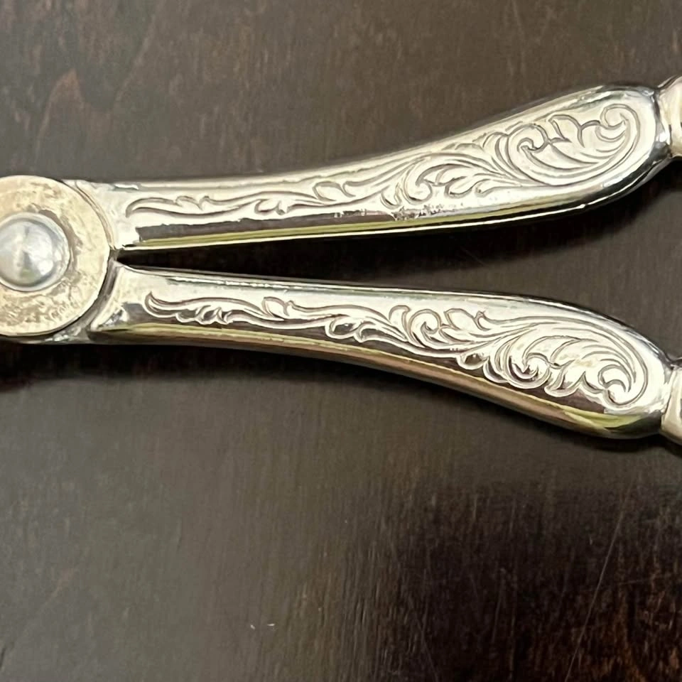 Vintage Italy Silver-Plated Serving Tongs - photo 5