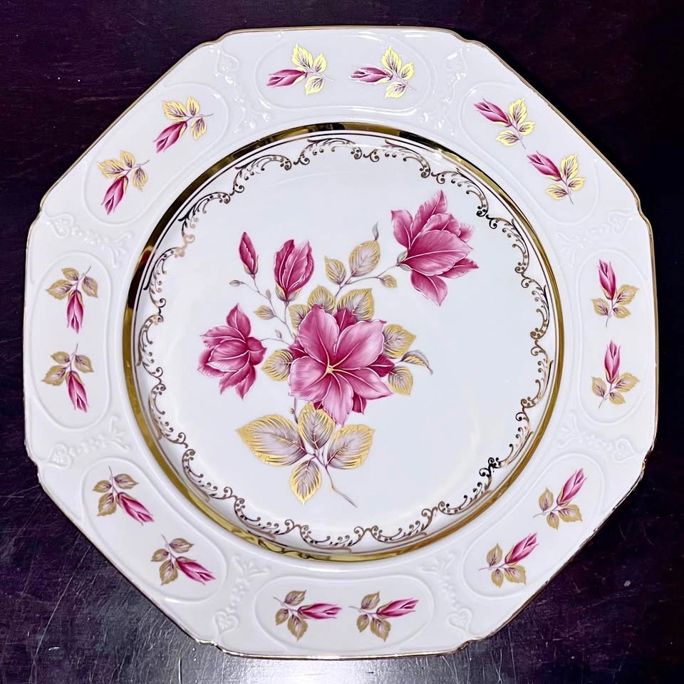 Gloria Bavaria Handwork Bayreuth 12” Large Floral Platter