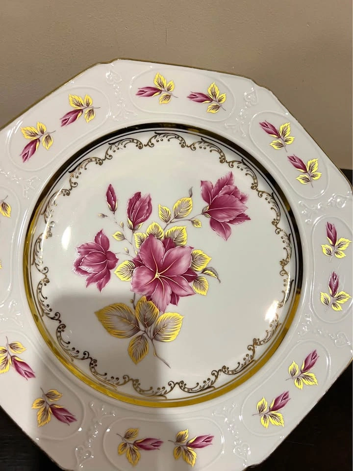 Gloria Bavaria Handwork Bayreuth 12” Large Floral Platter - photo 5