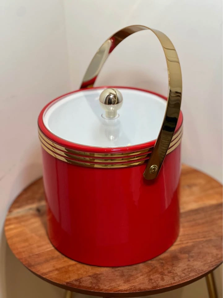 Vintage Culver "Satellite Red" 3-Quart Ice Bucket with Box - photo 2
