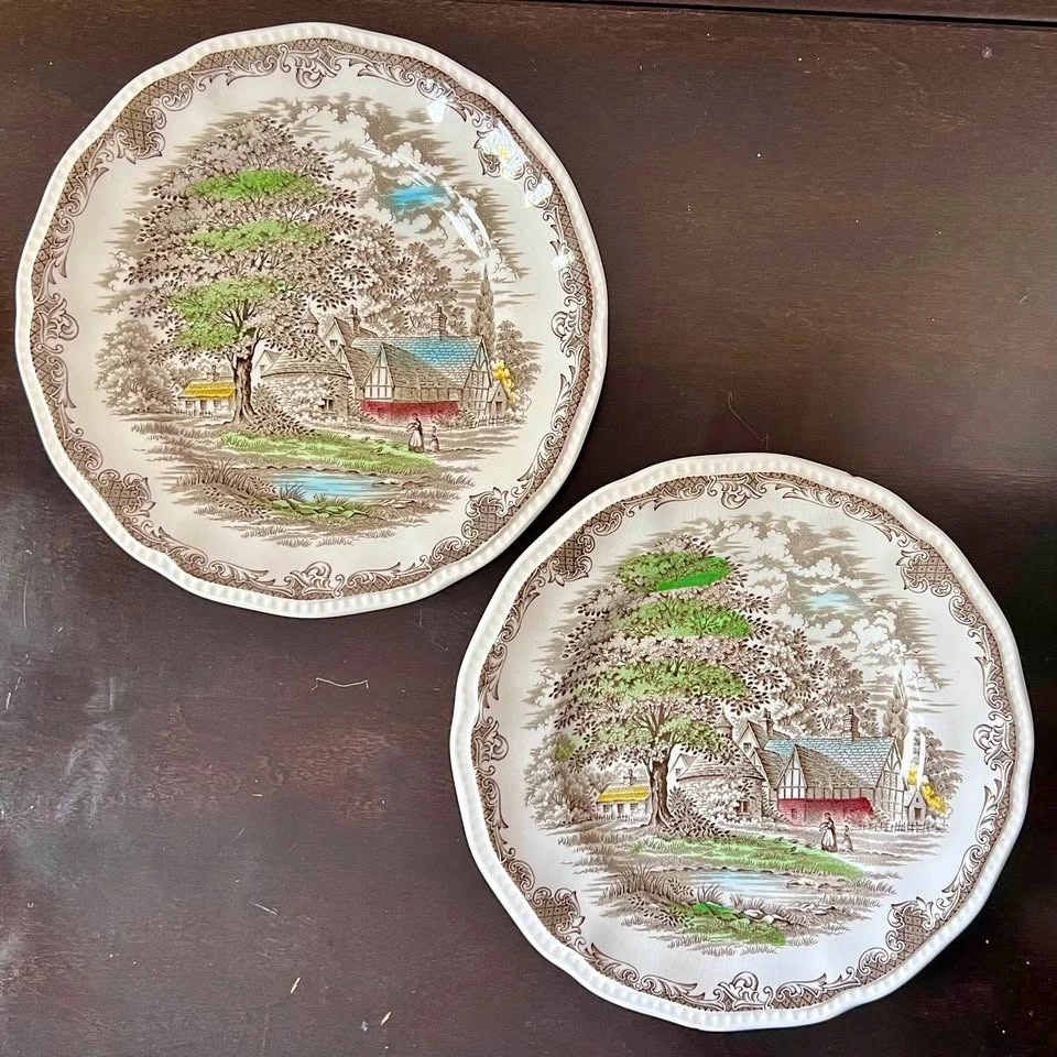Shakespeare's Sonnets Kensington Staffords Ironstone Plates