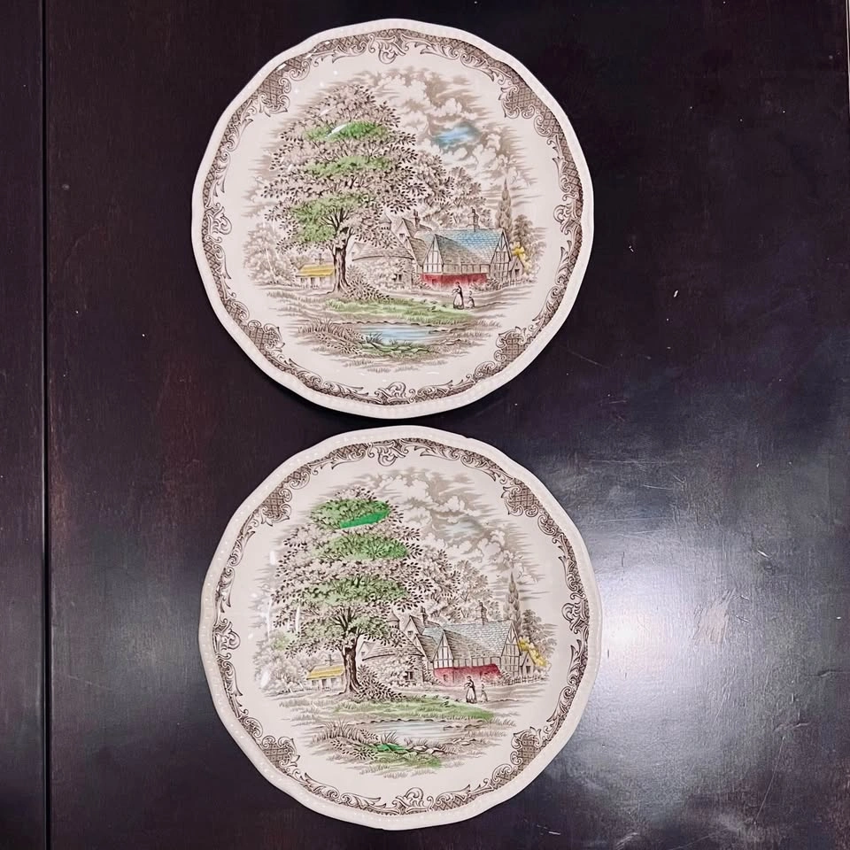 Shakespeare's Sonnets Kensington Staffords Ironstone Plates - photo 2