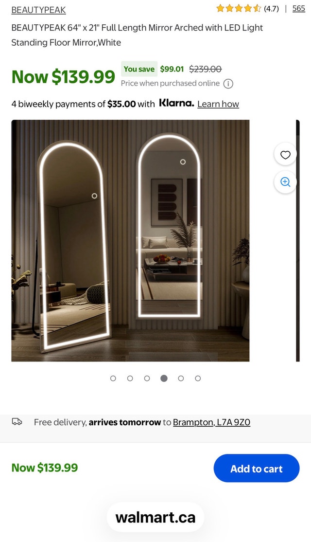 LED Full Length Mirror - photo 4