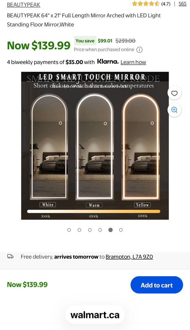 LED Full Length Mirror - photo 5