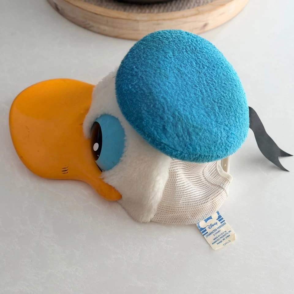Vintage 1980s Disney Donald Duck Child’s 3D Snapback Hat - photo 4
